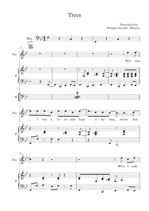 Trees Transcription