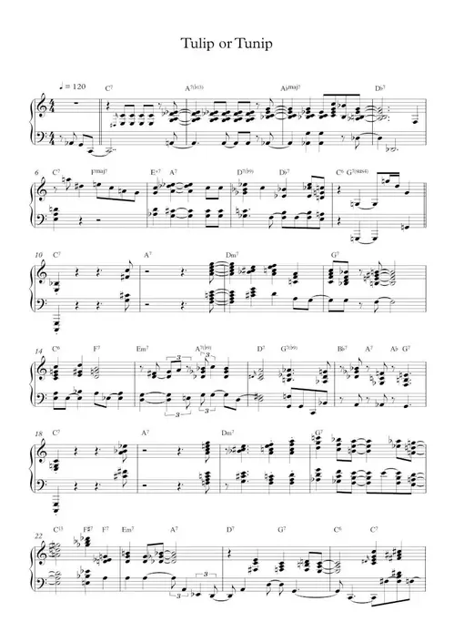Tulip or Tunip transcription